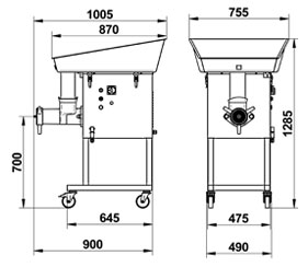 dis Tritacarne CE800 med