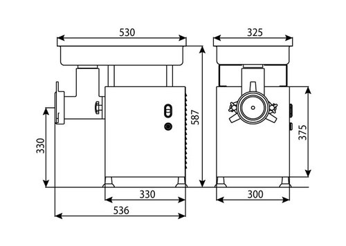 Tritacarne da banco AE22 ARTEX